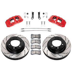 Wilwood 10-14 Ford F-150 Raptor Aero6-DM Front Brake Kit - D&S - Red main image 1